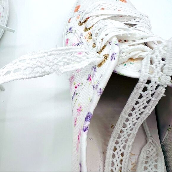 NWT LoveShackFancy × Superga Sneaker Floral Shoes Size 10 - Picture 11 of 13